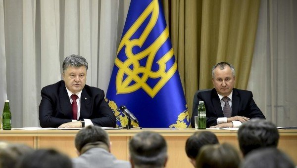 Петр Порошенко и Василий Грицак. Архивное фото